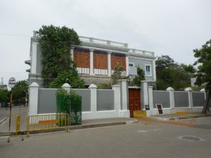 Sri Aurobindo Ashram Pondicherry – main entrance view – spiritual places to visit in Pondicherry